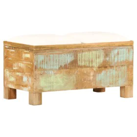 Solid recycled wood storage bench 80x40x40 cm by vidaXL, Benches for halls and storage - Ref: Foro24-245137, Price: 190,03 €,...