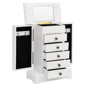Schmuckkasten mit Spiegel aus MDF 25x13,5x34 cm von vidaXL, Schmuckständer - Ref: Foro24-245753, Preis: 59,67 €, Rabatt: %