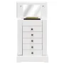 Schmuckkasten mit Spiegel aus MDF 25x13,5x34 cm von vidaXL, Schmuckständer - Ref: Foro24-245753, Preis: 59,67 €, Rabatt: %