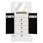 Schmuckkasten mit Spiegel aus MDF 25x13,5x34 cm von vidaXL, Schmuckständer - Ref: Foro24-245753, Preis: 59,67 €, Rabatt: %
