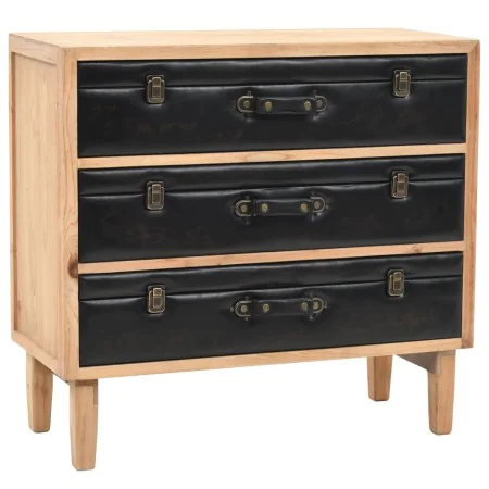 Solid fir wood chest of drawers 80x36x75 cm by vidaXL, Sideboards - Ref: Foro24-245778, Price: 179,98 €, Discount: %