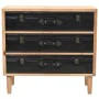Solid fir wood chest of drawers 80x36x75 cm by vidaXL, Sideboards - Ref: Foro24-245778, Price: 179,98 €, Discount: %