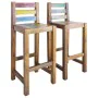 Küchenhocker 2 Einheiten recyceltes Massivholz von vidaXL, Küchenhocker - Ref: Foro24-245800, Preis: 161,43 €, Rabatt: %