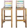 Küchenhocker 2 Einheiten recyceltes Massivholz von vidaXL, Küchenhocker - Ref: Foro24-245800, Preis: 161,43 €, Rabatt: %