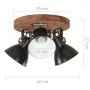 Lámpara de techo industrial negra 25 W 42x27 cm E27 de vidaXL, Lámparas - Ref: Foro24-320515, Precio: 92,72 €, Descuento: %