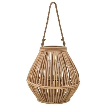 Portavelas colgante de mimbre natural de vidaXL, Candelabros - Ref: Foro24-246819, Precio: 54,03 €, Descuento: %