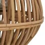 Portavelas colgante de mimbre natural de vidaXL, Candelabros - Ref: Foro24-246819, Precio: 54,03 €, Descuento: %