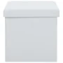Folding storage stools 2 pcs white synthetic leather by vidaXL, Folding stools and chairs - Ref: Foro24-247084, Price: 40,96 ...