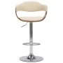 Kitchen stools 2 units, curved wood, synthetic cream leather by vidaXL, Kitchen stools - Ref: Foro24-283114, Price: 276,05 €,...