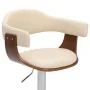 Küchenhocker 2 Stück gebogenes Holz Kunstleder Creme von vidaXL, Küchenhocker - Ref: Foro24-283114, Preis: 273,56 €, Rabatt: %
