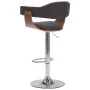 Küchenhocker 2 Einheiten aus gebogenem Holz und grauem Stoff von vidaXL, Küchenhocker - Ref: Foro24-283115, Preis: 246,74 €, ...