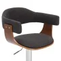 Küchenhocker 2 Einheiten aus gebogenem Holz und grauem Stoff von vidaXL, Küchenhocker - Ref: Foro24-283115, Preis: 246,74 €, ...