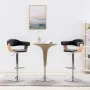 Küchenhocker, 2 Stück, gebogenes Holz, schwarzes Kunstleder von vidaXL, Küchenhocker - Ref: Foro24-283117, Preis: 218,27 €, R...
