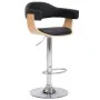 Küchenhocker, 2 Stück, gebogenes Holz, schwarzes Kunstleder von vidaXL, Küchenhocker - Ref: Foro24-283117, Preis: 218,27 €, R...