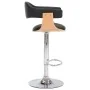 Kitchen stools 2 pcs curved wood black synthetic leather by vidaXL, Kitchen stools - Ref: Foro24-283117, Price: 218,27 €, Dis...