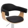Kitchen stools 2 pcs curved wood black synthetic leather by vidaXL, Kitchen stools - Ref: Foro24-283117, Price: 218,27 €, Dis...