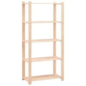 Storage shelving 5 levels solid pine wood 250 kg by vidaXL, Industrial shelving - Ref: Foro24-286199, Price: 104,34 €, Discou...