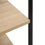Mikrowellenschrank aus schwarzem Eichenholzwerkstoff, 60 x 39,6 x 123 cm von vidaXL, Behälter für Küchenutensilien - Ref: For...