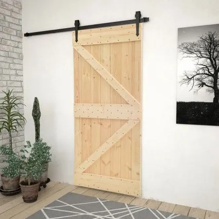 Massive Kiefernholztür 100x210 cm von vidaXL, Türen - Ref: Foro24-289109, Preis: 167,31 €, Rabatt: %