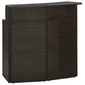Brown synthetic rattan high garden table 120x55x110 cm by vidaXL, Garden tables - Ref: Foro24-313467, Price: 208,24 €, Discou...