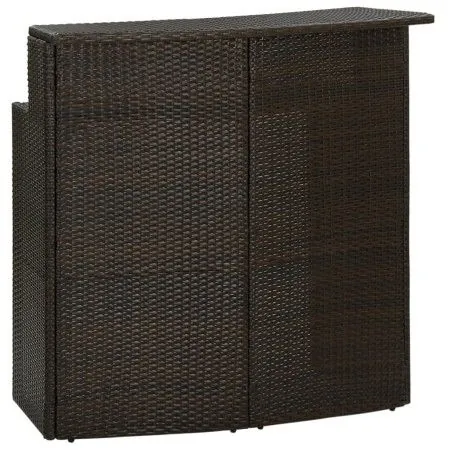 Brown synthetic rattan high garden table 120x55x110 cm by vidaXL, Garden tables - Ref: Foro24-313467, Price: 208,24 €, Discou...