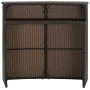 Brauner hoher Gartentisch aus synthetischem Rattan, 120 x 55 x 110 cm von vidaXL, Gartentische - Ref: Foro24-313467, Preis: 2...