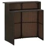 Brauner hoher Gartentisch aus synthetischem Rattan, 120 x 55 x 110 cm von vidaXL, Gartentische - Ref: Foro24-313467, Preis: 2...