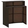 Brown synthetic rattan high garden table 120x55x110 cm by vidaXL, Garden tables - Ref: Foro24-313467, Price: 208,24 €, Discou...