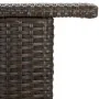 Brown synthetic rattan high garden table 120x55x110 cm by vidaXL, Garden tables - Ref: Foro24-313467, Price: 208,24 €, Discou...
