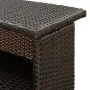 Brown synthetic rattan high garden table 120x55x110 cm by vidaXL, Garden tables - Ref: Foro24-313467, Price: 208,24 €, Discou...