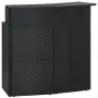 Mesa alta de jardín ratán sintético negro 120x55x110 cm de vidaXL, Mesas de jardín - Ref: Foro24-313468, Precio: 211,18 €, De...
