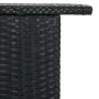 Black synthetic rattan high garden table 120x55x110 cm by vidaXL, Garden tables - Ref: Foro24-313468, Price: 214,75 €, Discou...