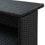 Black synthetic rattan high garden table 120x55x110 cm by vidaXL, Garden tables - Ref: Foro24-313468, Price: 214,75 €, Discou...
