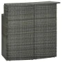 Grauer hoher Gartentisch aus synthetischem Rattan, 120 x 55 x 110 cm von vidaXL, Gartentische - Ref: Foro24-313469, Preis: 20...