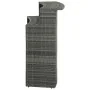 Grauer hoher Gartentisch aus synthetischem Rattan, 120 x 55 x 110 cm von vidaXL, Gartentische - Ref: Foro24-313469, Preis: 20...