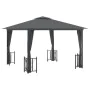 Gazebo with side walls and double roofs anthracite 3x3 m by vidaXL, Tents and gazebos - Ref: Foro24-318541, Price: 342,20 €, ...