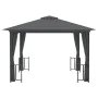Gazebo with side walls and double roofs anthracite 3x3 m by vidaXL, Tents and gazebos - Ref: Foro24-318541, Price: 342,20 €, ...