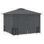 Gazebo with side walls and double roofs anthracite 3x3 m by vidaXL, Tents and gazebos - Ref: Foro24-318541, Price: 342,20 €, ...