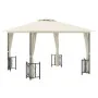 Gazebo with side walls and double cream roofs 3x3 m by vidaXL, Tents and gazebos - Ref: Foro24-318540, Price: 342,44 €, Disco...