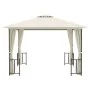 Gazebo with side walls and double cream roofs 3x3 m by vidaXL, Tents and gazebos - Ref: Foro24-318540, Price: 342,44 €, Disco...