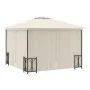 Gazebo with side walls and double cream roofs 3x3 m by vidaXL, Tents and gazebos - Ref: Foro24-318540, Price: 342,44 €, Disco...