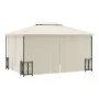 Cenador con paredes laterales y techos dobles color crema3x4 m de vidaXL, Carpas y cenadores - Ref: Foro24-318543, Precio: 34...