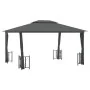 Gazebo with side walls and double anthracite roofs 3x4 m by vidaXL, Tents and gazebos - Ref: Foro24-318544, Price: 390,65 €, ...