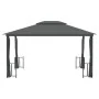 Gazebo with side walls and double anthracite roofs 3x4 m by vidaXL, Tents and gazebos - Ref: Foro24-318544, Price: 390,65 €, ...