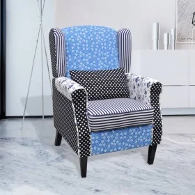 Sessel mit Stoffdesign im Patchwork-Design von vidaXL, Sessel - Ref: Foro24-240882, Preis: 223,80 €, Rabatt: %