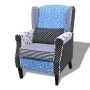 Armchair with patchwork design fabric design by vidaXL, Armchairs - Ref: Foro24-240882, Price: 223,80 €, Discount: %