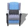 Armchair with patchwork design fabric design by vidaXL, Armchairs - Ref: Foro24-240882, Price: 223,80 €, Discount: %