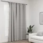 Blackout curtain with hooks gray linen look 290x245 cm by vidaXL, Curtains and curtains - Ref: Foro24-321175, Price: 52,08 €,...