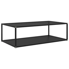 Black tempered glass coffee table 120x60x35 cm by vidaXL, Coffee table - Ref: Foro24-322903, Price: 115,88 €, Discount: %