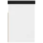 Shoe bench with white engineered wood cushion 80x30x47 cm by vidaXL, Shoe racks and shoe organizers - Ref: Foro24-326759, Pri...